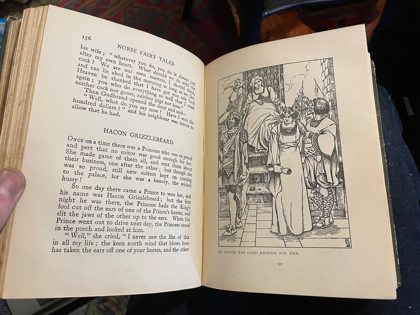 Norse Fairy Tales : G. W. Dasent : Colour Plates : Pictorial Binding 1910
