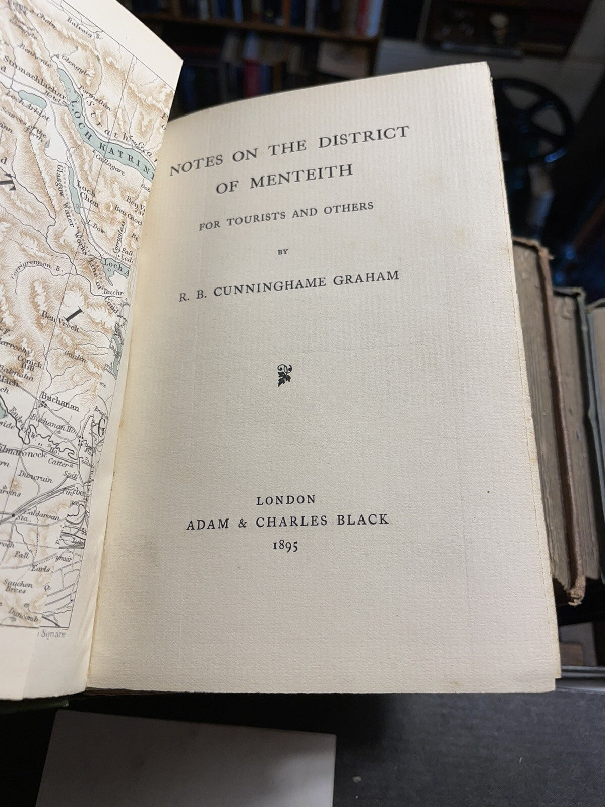 1895 MENTEITH For TOURISTS R. B. Cunninghame Graham : SOUTH PERTHSHIRE Guide