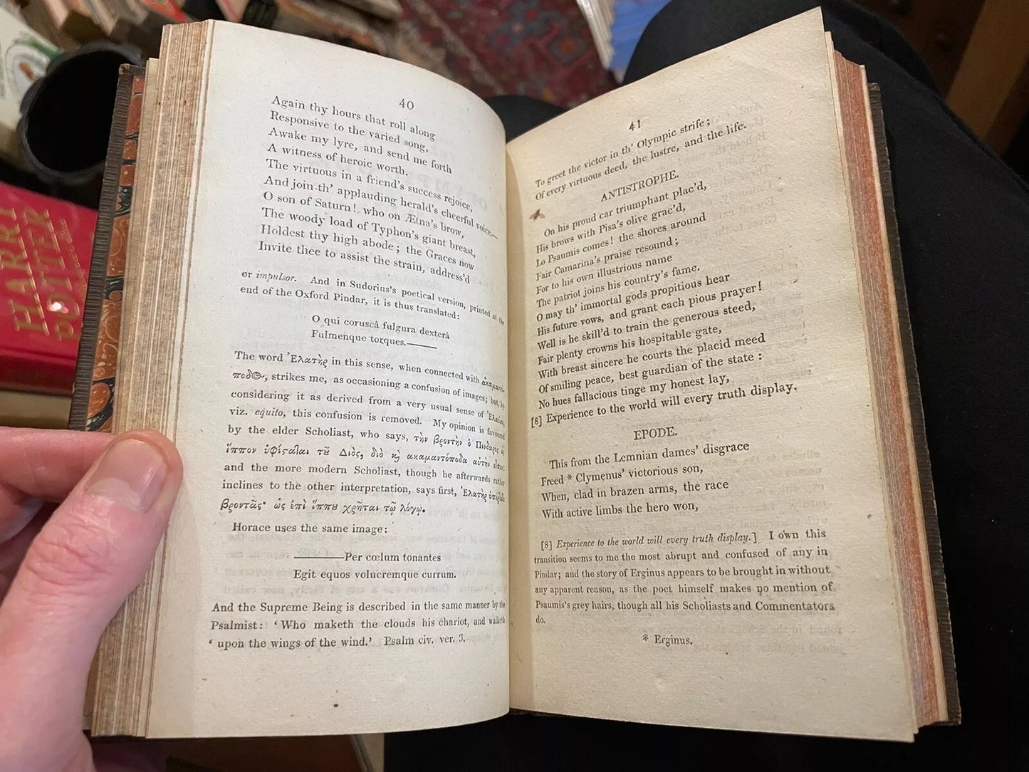 1807 Odes of Pindar : Dissertation on the Olympic Games by Gilbert West (2 Vols)