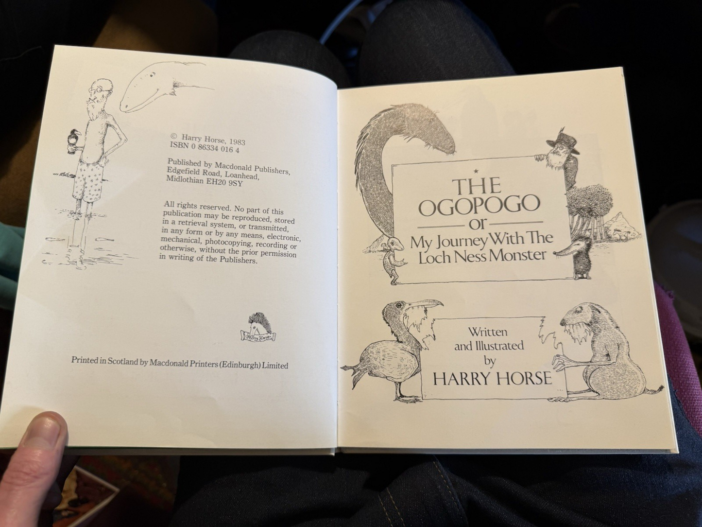 Harry Horse : The Ogopogo; My Journey with the Loch Ness Monster : 1st 1983