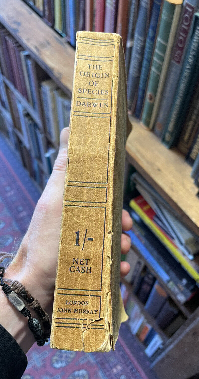 THE ORIGIN OF SPECIES: Charles Darwin 1901 Scarce Paperback Edition