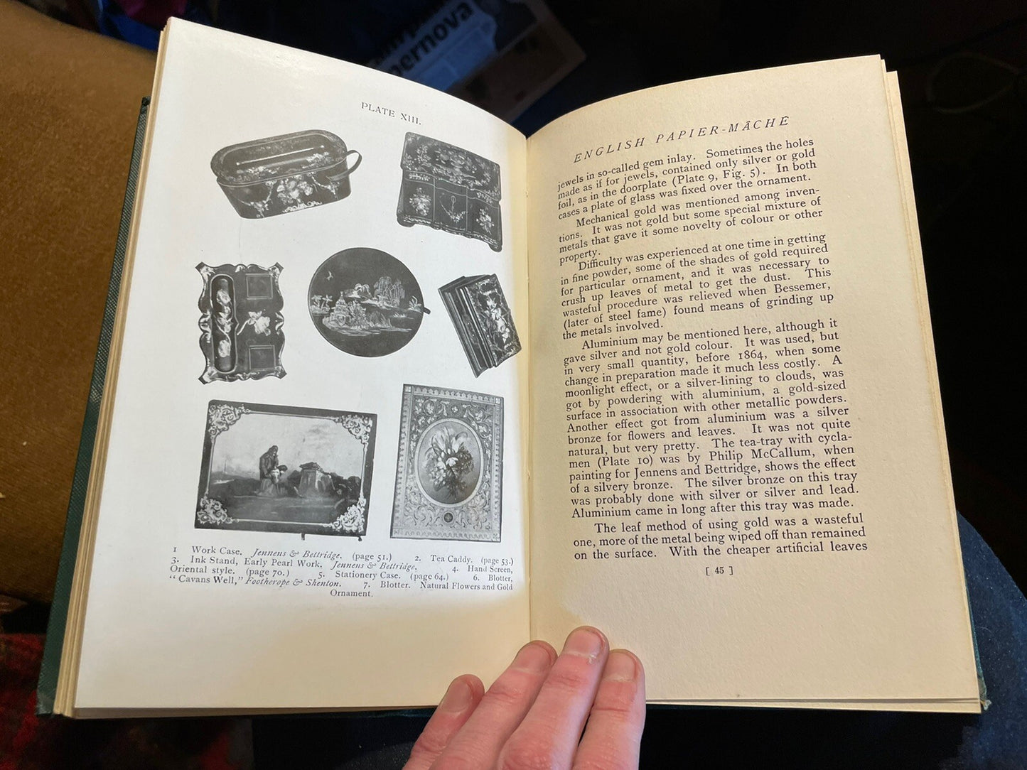 English Papier Mache : Origin, Development & Decline : Dickinson : Crafts : 1925