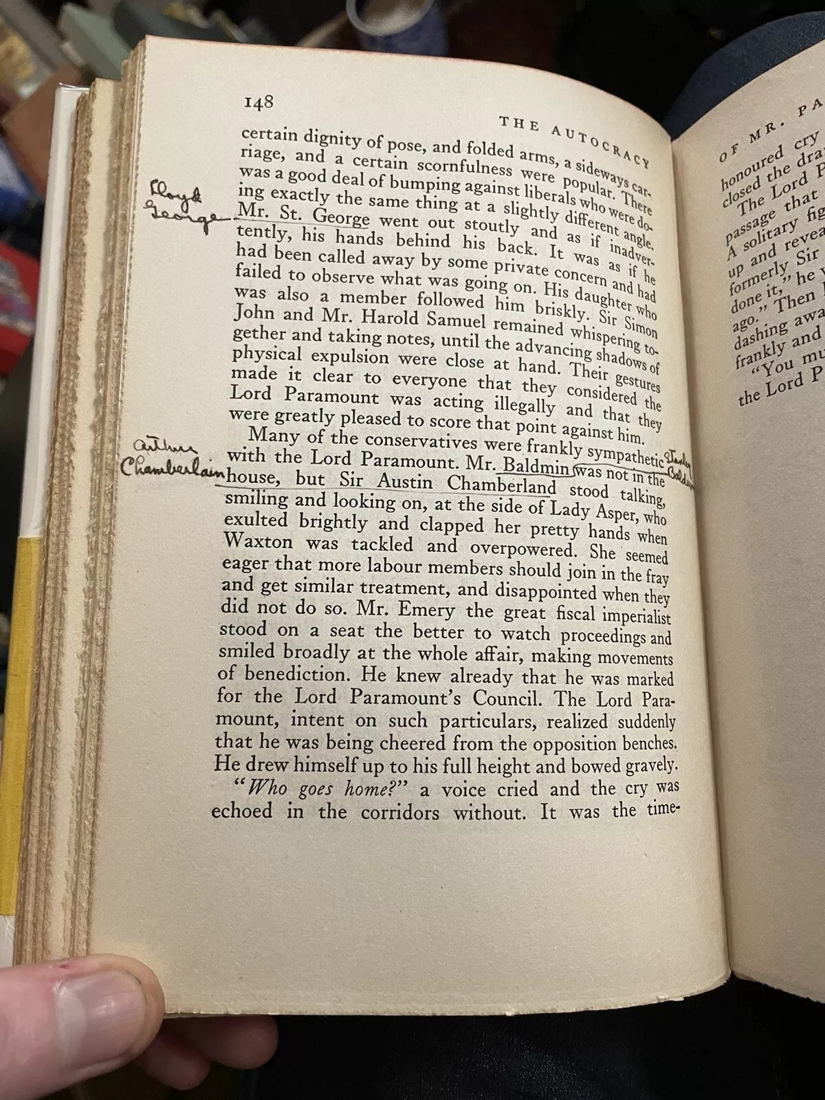 H G Wells : The Autocracy of Mr Parham : 1st/1st US Edition with Belly-band