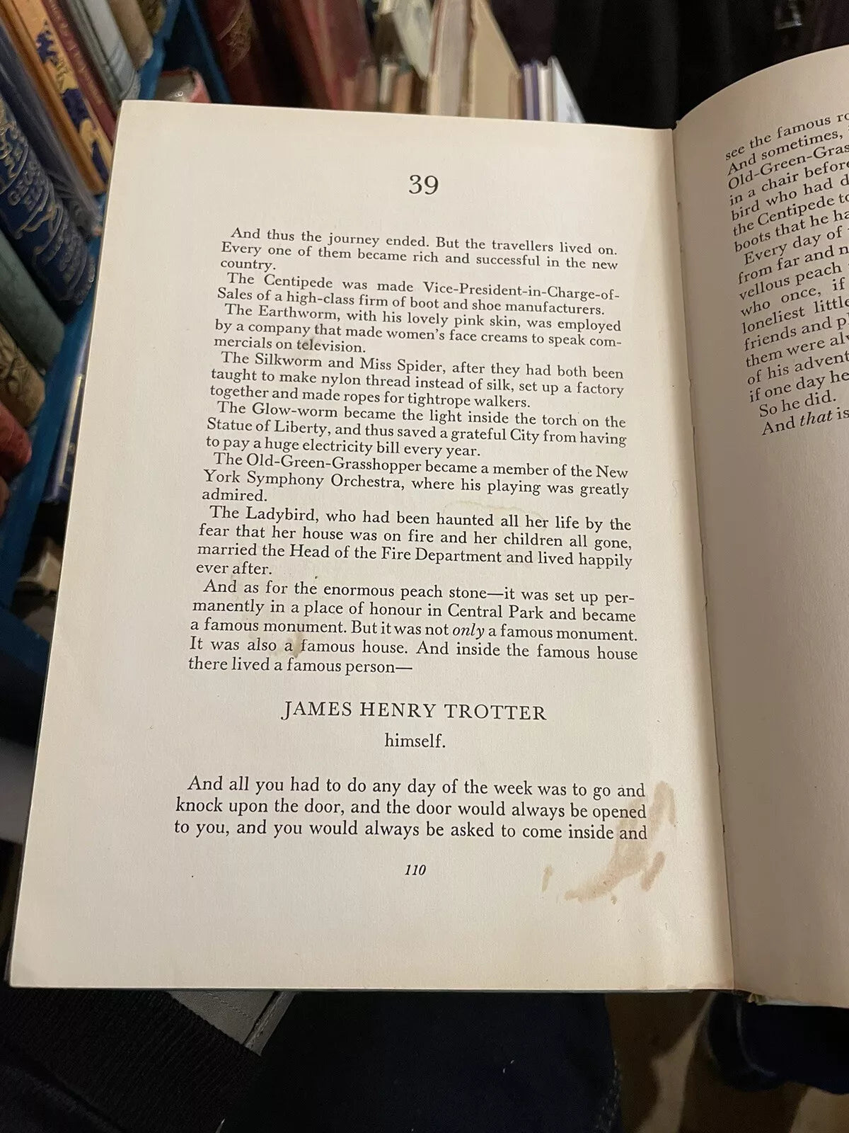 Roald Dahl : James and the Giant Peach : 1st/1st UK Edition