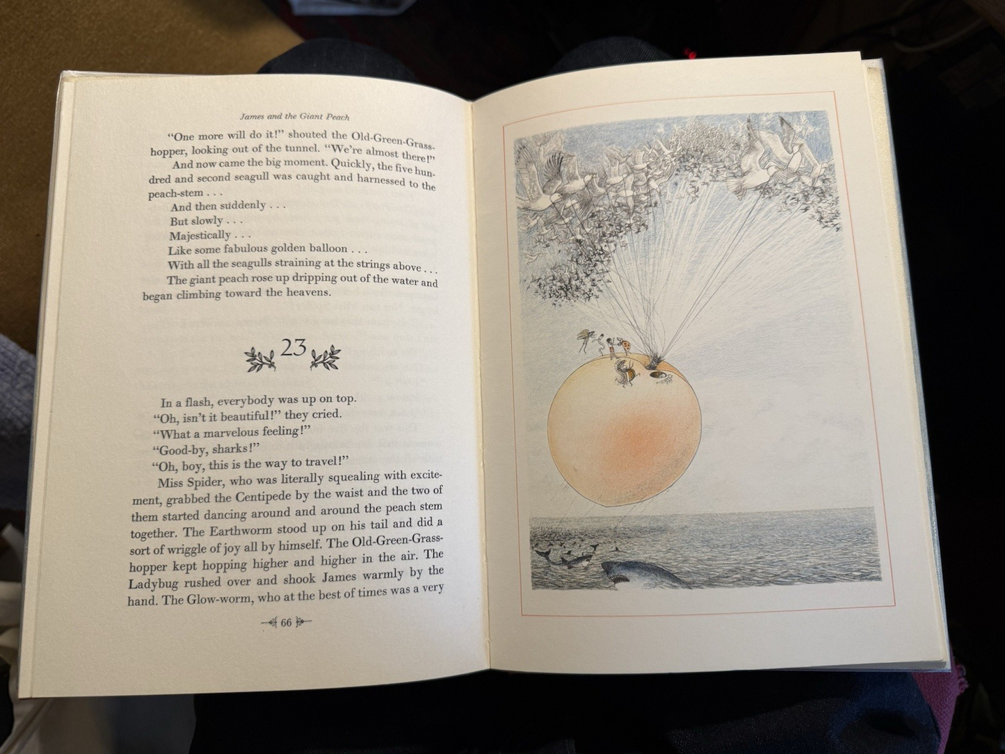 James and the Giant Peach : SIGNED by Tessa Dahl & Roald Dahl : 1st/2nd 1961