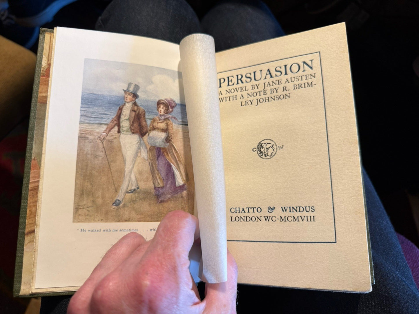 Jane Austen : Persuasion : Illustrations in Colour by A. Wallis Mills 1908