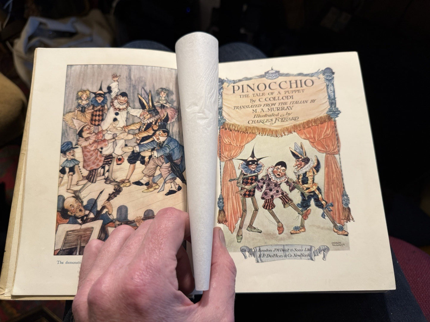 c1911 Pinocchio : The Story of a Puppet : C. Collodi : Charles Folkard