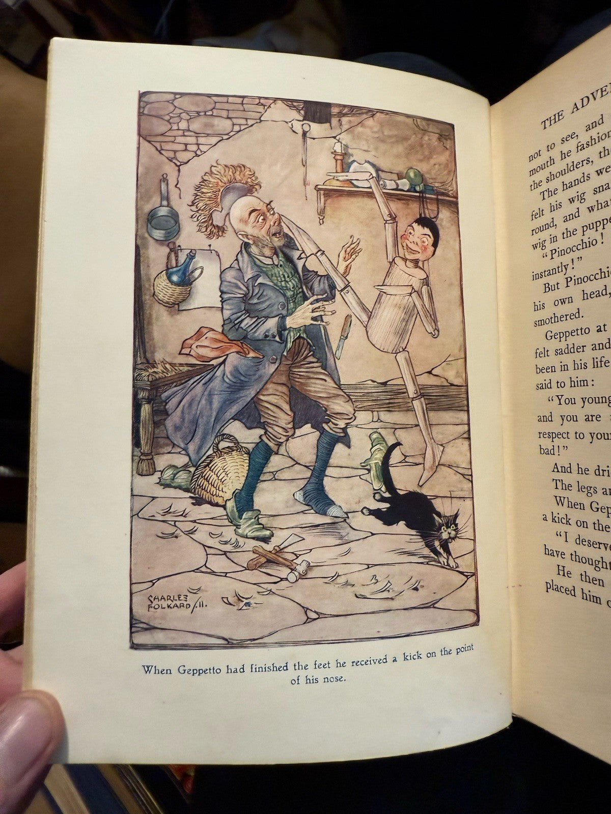 c1911 Pinocchio : The Story of a Puppet : C. Collodi : Charles Folkard