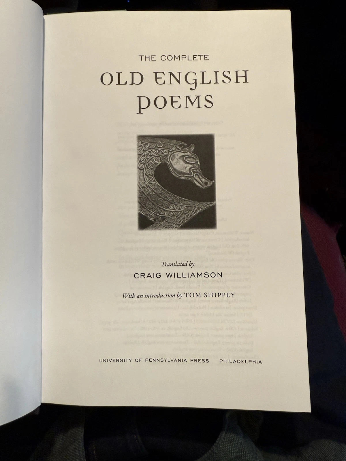 Complete Old English Poems : Translated by Craig Williamson : Hardback 2017