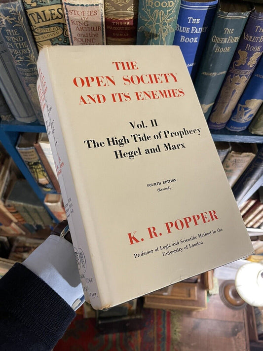 Karl Popper : The Open Society and its Enemies : 4th Editition 1962 : Philosophy
