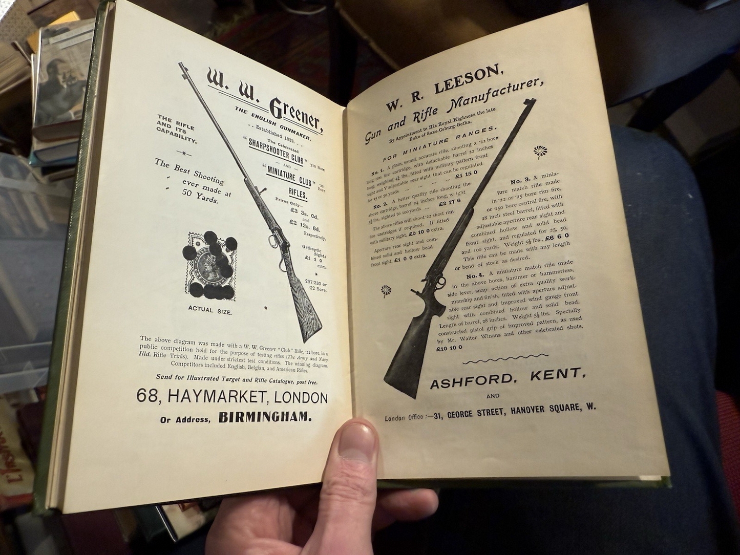 1906 Practical Rifle Shooting : Walter Winans : Deerstalking : Rabbit Shooting
