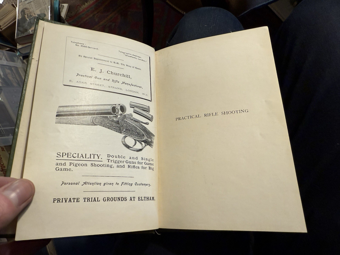 1906 Practical Rifle Shooting : Walter Winans : Deerstalking : Rabbit Shooting