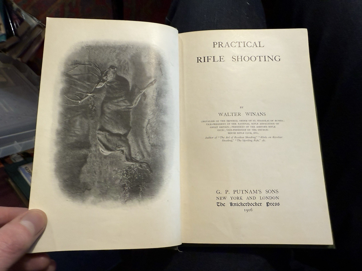 1906 Practical Rifle Shooting : Walter Winans : Deerstalking : Rabbit Shooting