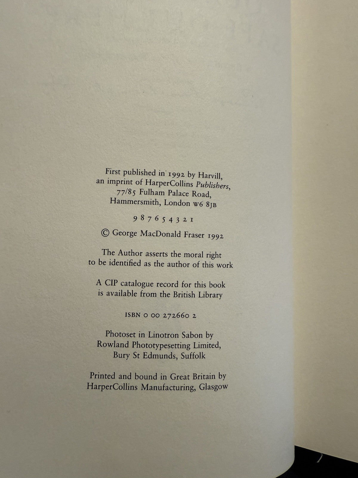 George MacDonald Fraser (SIGNED) Quartered Safe Out Here : 1992-1st, WWII Burma
