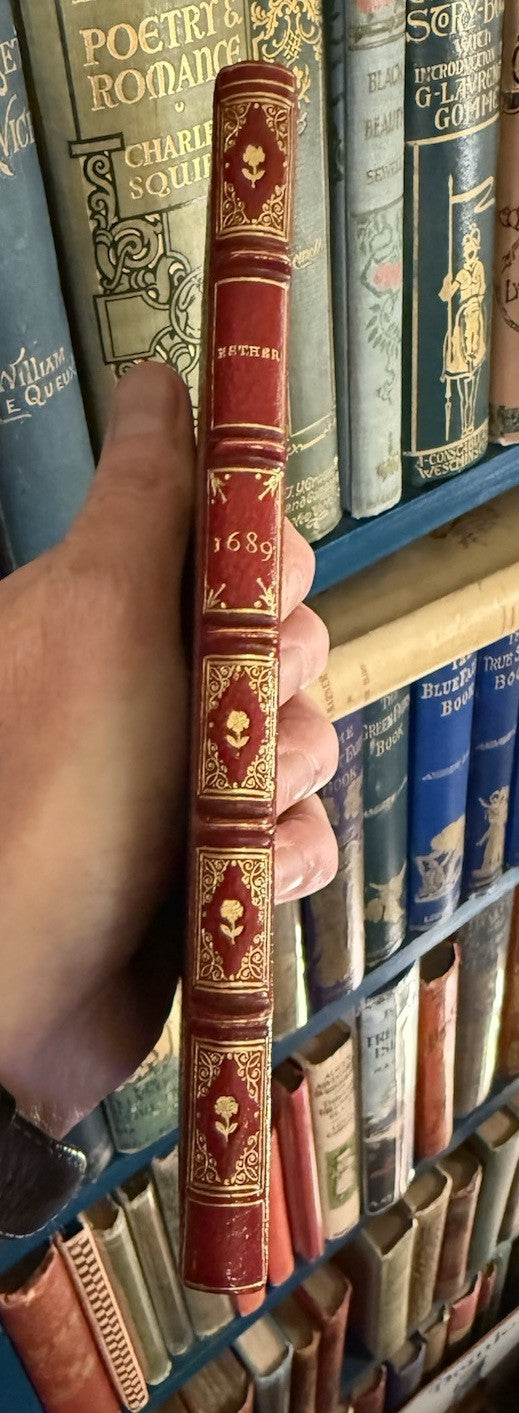 1689 RACINE, Jean : Esther Tragedie Tiree de l'Escriture Sainte