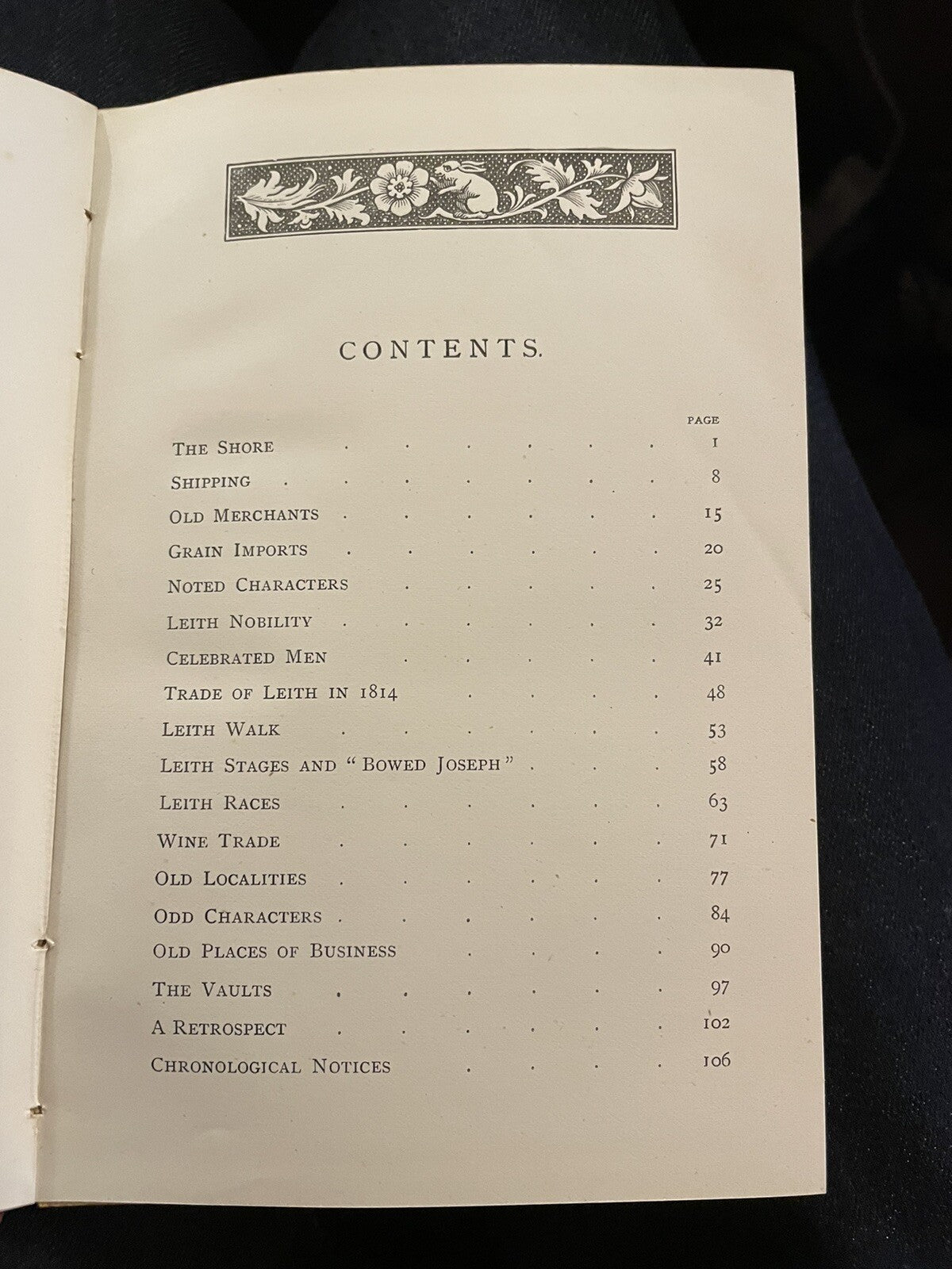 1888 Reminiscences of the Port and Town of Leith, Edinburgh : John Martine