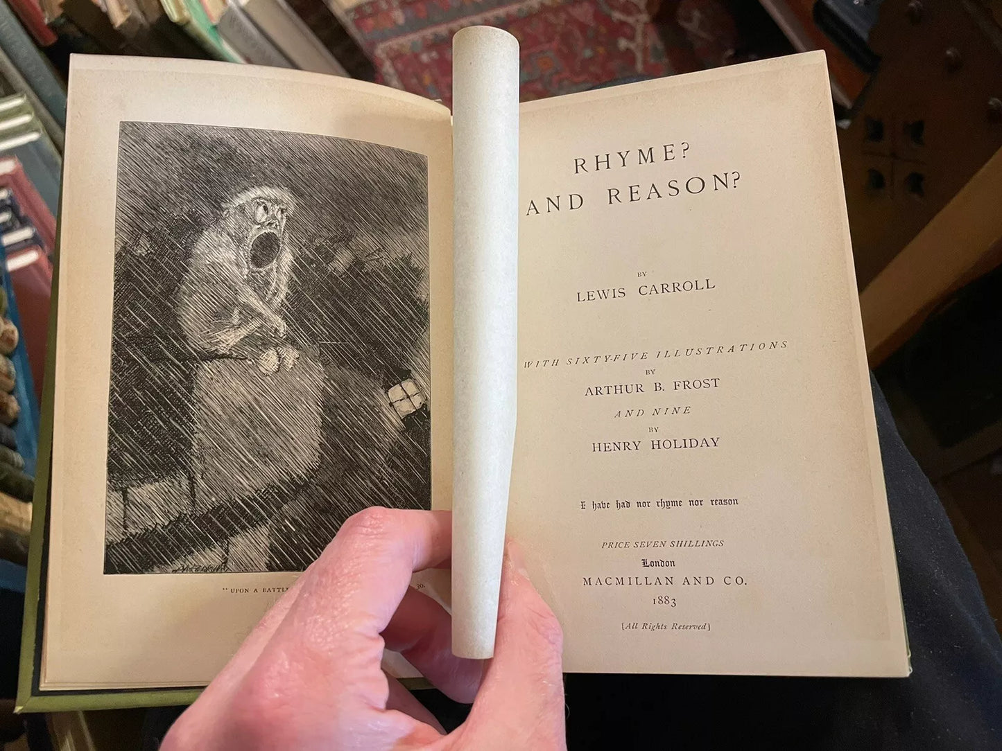 Lewis Carroll : Rhyme? And Reason? (1883-1st Ed) Arthur B Frost & Henry Holiday