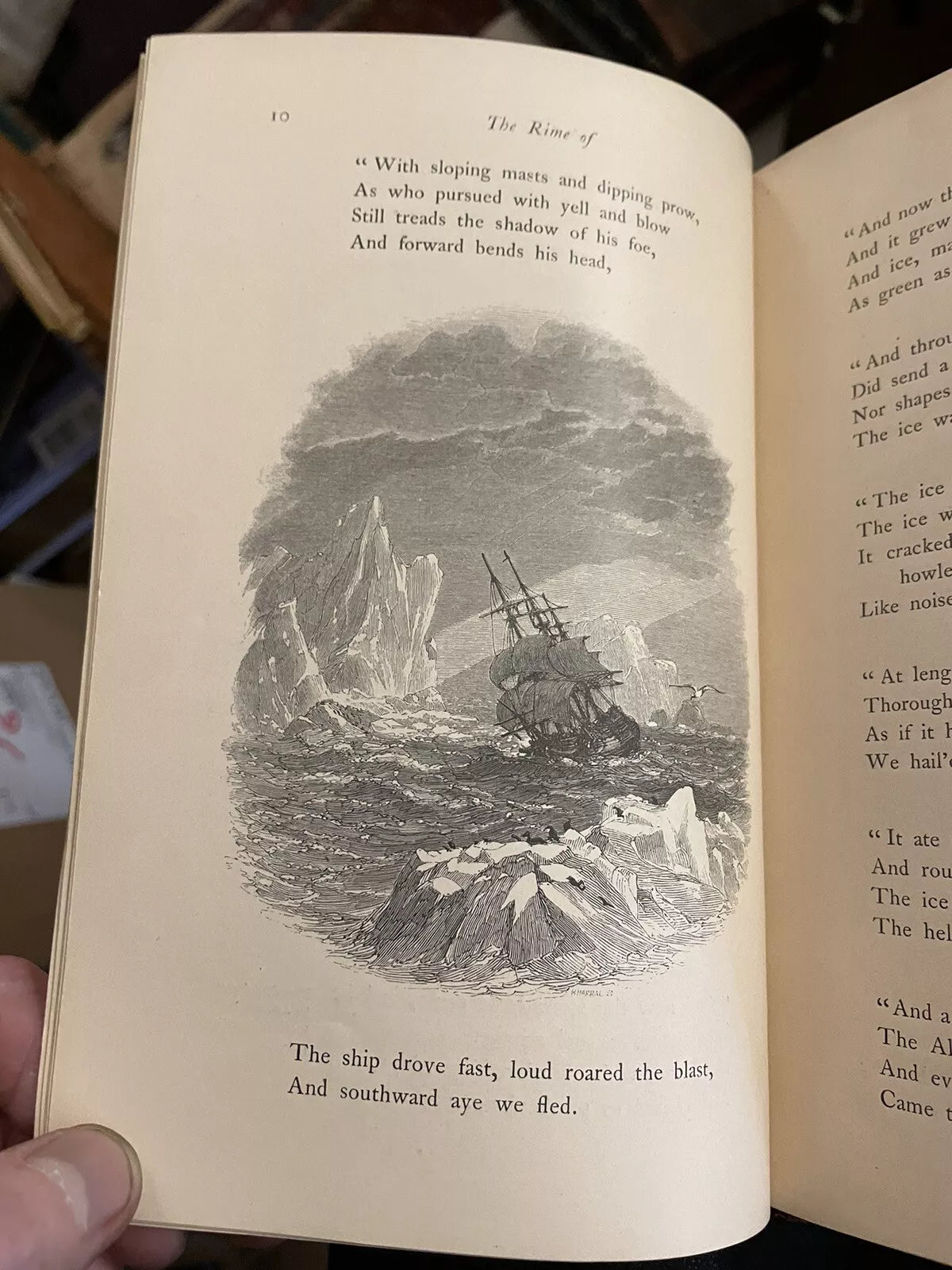 1857 The Rime of the Ancient Mariner : Coleridge : Illus by Birket Foster etc
