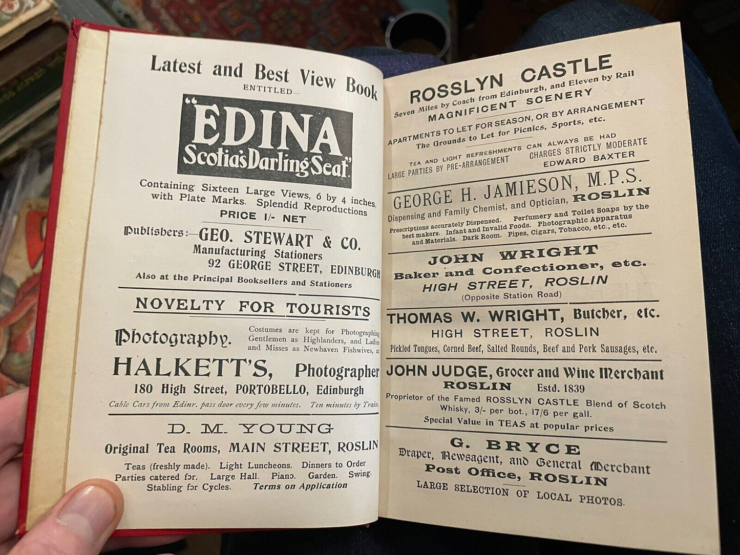 Scottish Guide to Rosslyn Chapel & Castle, Hawthornden : Sinclair Family 1908