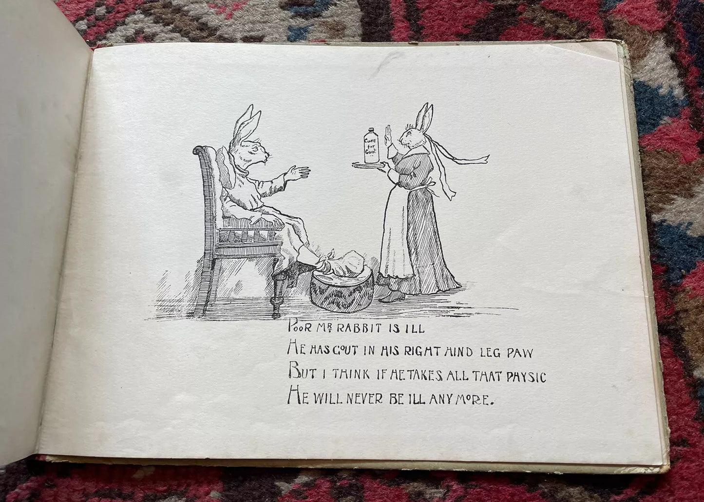 c1890 The Rabbit Book : Charles R. Pettafor : Late Victorian Children's Book