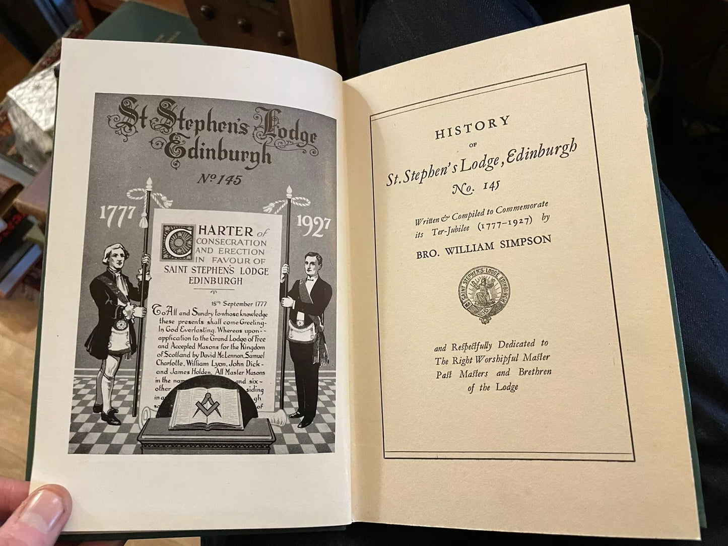 St Stephen's Lodge Edinburgh No 145 : Masononic Grand Lodge of Scotland