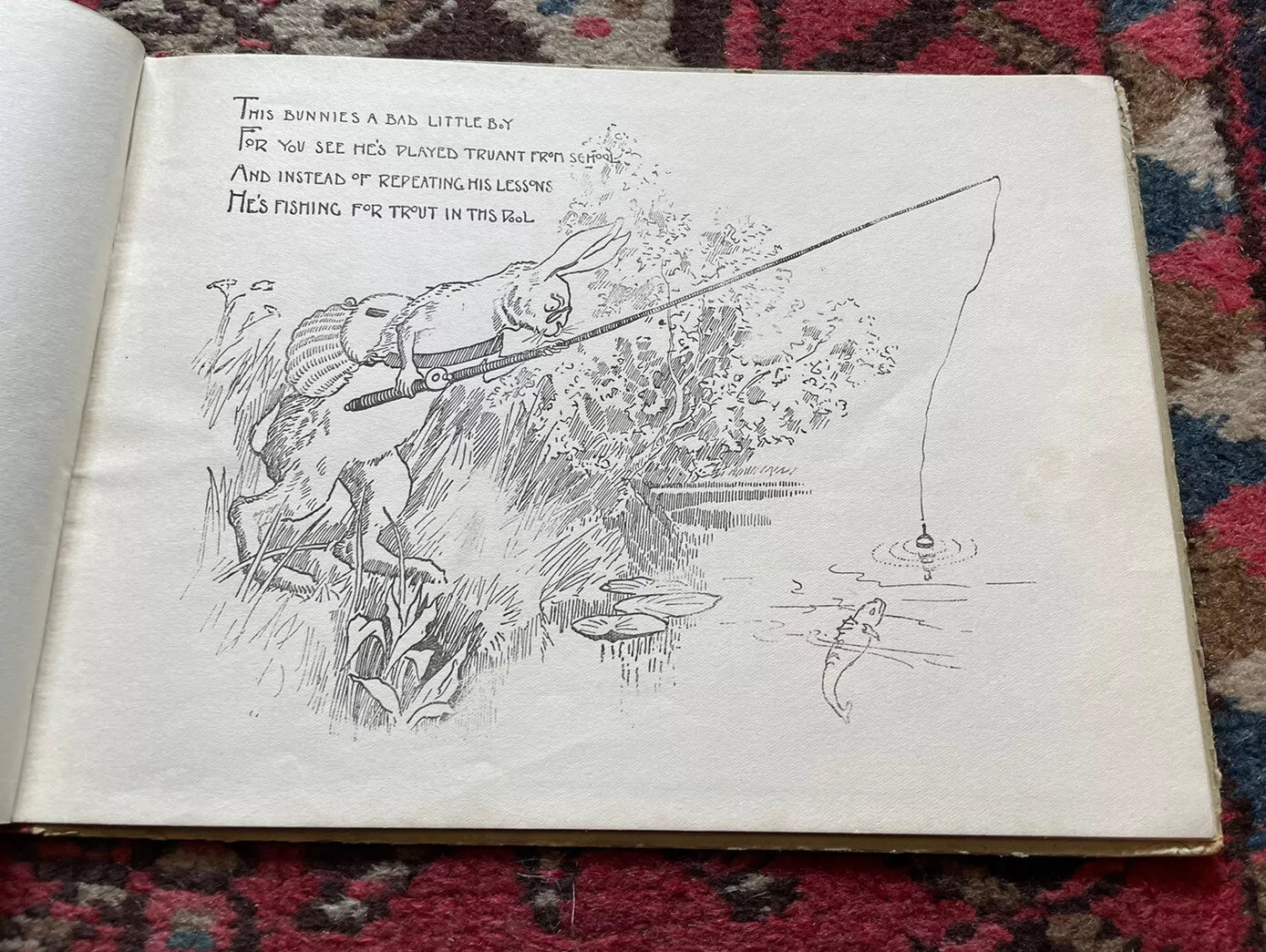 c1890 The Rabbit Book : Charles R. Pettafor : Late Victorian Children's Book