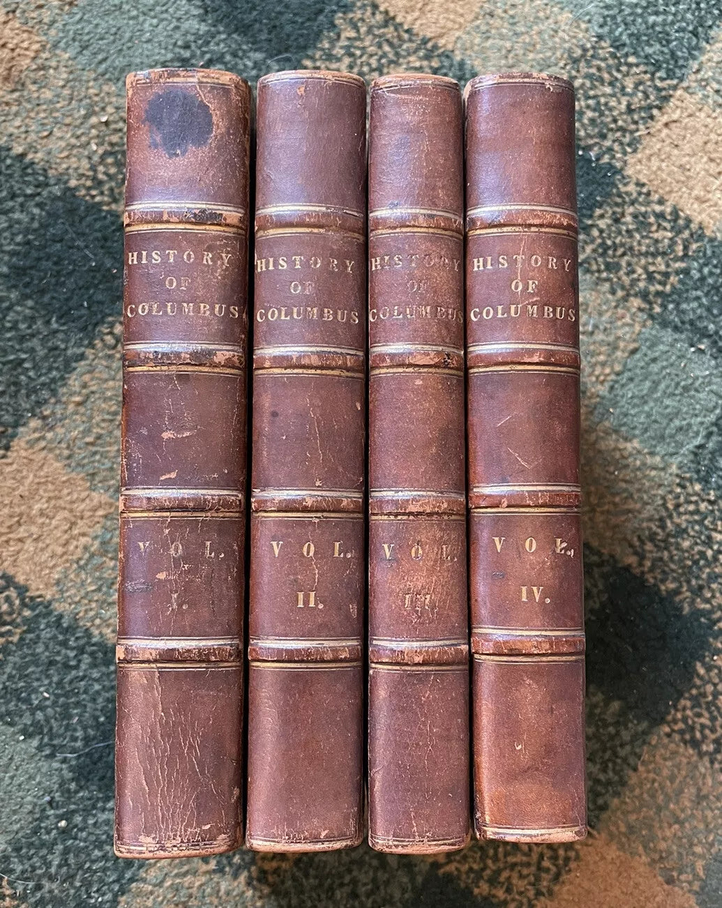 1828 Washington Irving's History of the Life & Voyages of Christopher Columbus