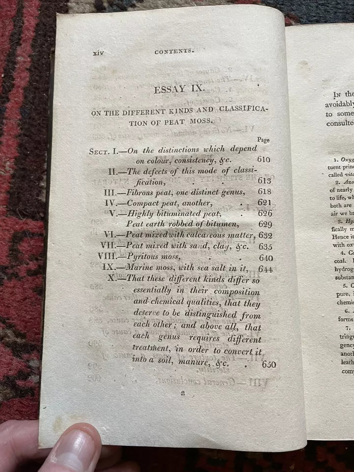 1807 Natural History and Origin of Peat Moss : Rennie : Farming Interest