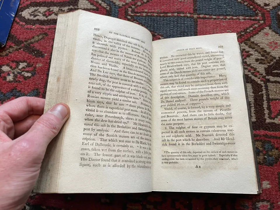 1807 Natural History and Origin of Peat Moss : Rennie : Farming Interest
