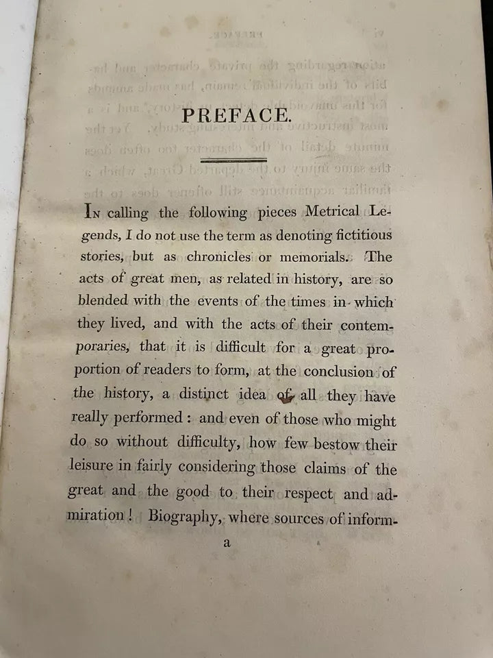 1821 Metrical Legends : William Wallace : Christopher Columbus