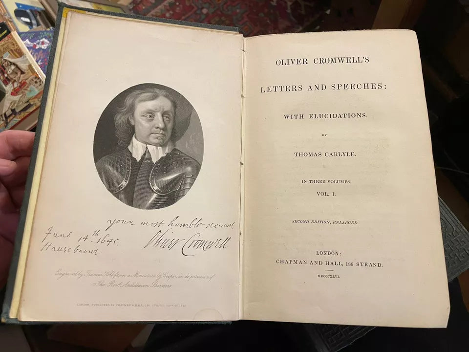 Oliver Cromwell’s Letters and Speeches (3 Vols) Thomas Carlyle 1846