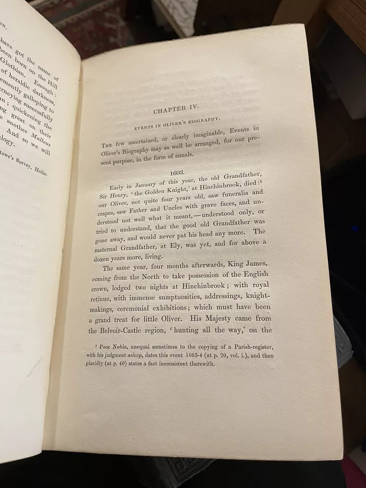 Oliver Cromwell’s Letters and Speeches (3 Vols) Thomas Carlyle 1846
