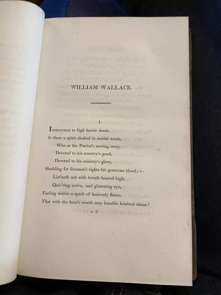 1821 Metrical Legends : William Wallace : Christopher Columbus