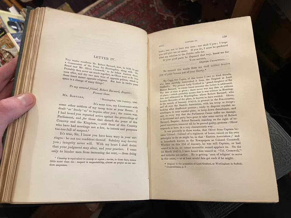 Oliver Cromwell’s Letters and Speeches (3 Vols) Thomas Carlyle 1846