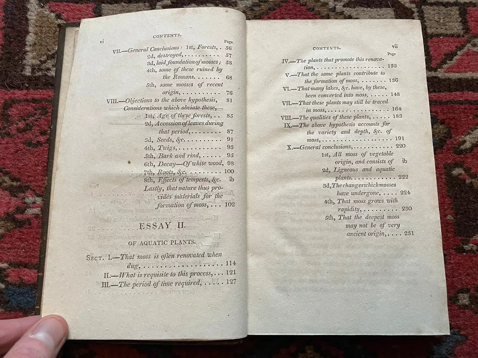 1807 Natural History and Origin of Peat Moss : Rennie : Farming Interest