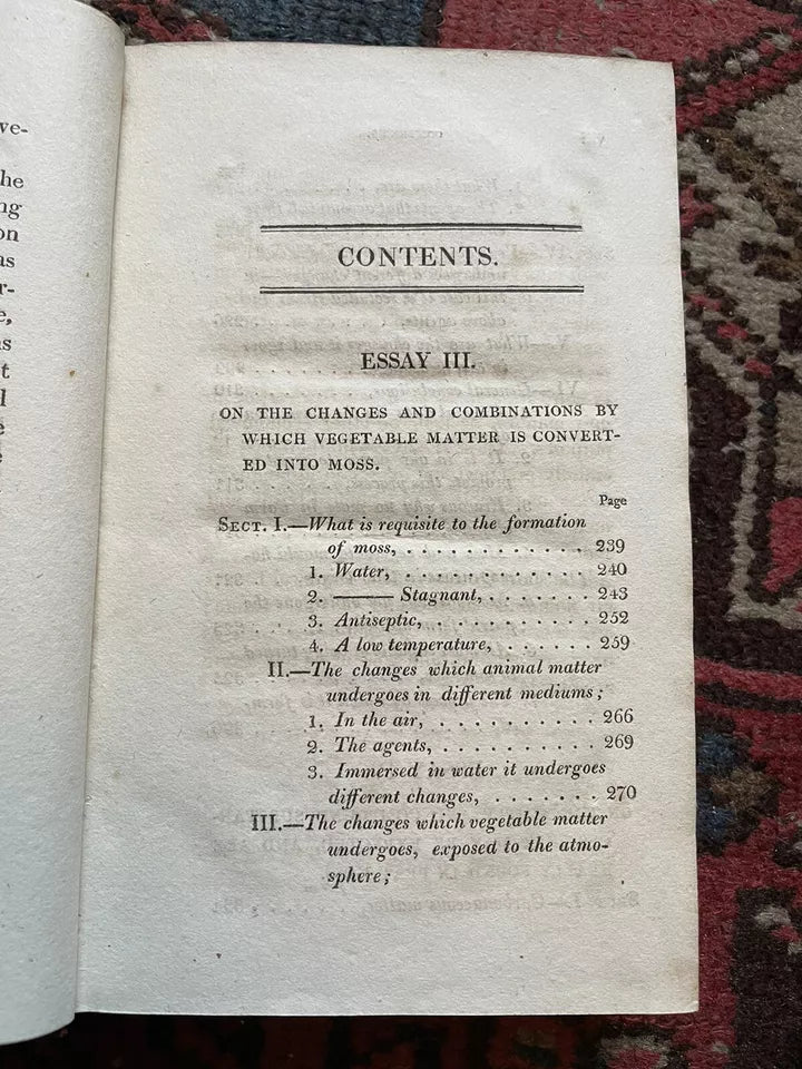 1807 Natural History and Origin of Peat Moss : Rennie : Farming Interest