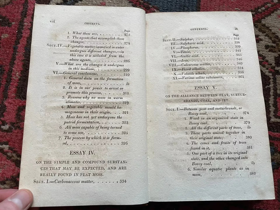 1807 Natural History and Origin of Peat Moss : Rennie : Farming Interest