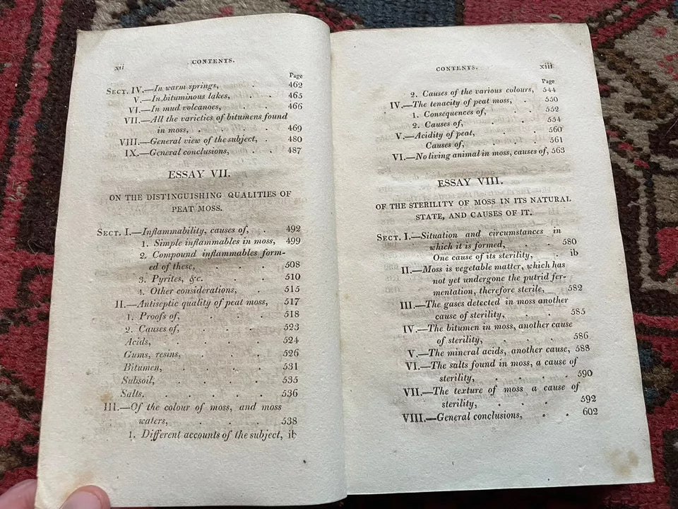 1807 Natural History and Origin of Peat Moss : Rennie : Farming Interest