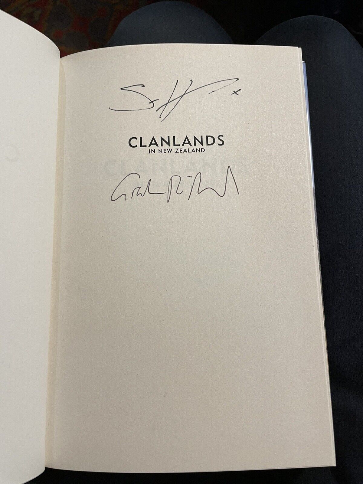 Clanlands In New Zealand DOUBLE SIGNED Sam Heughan & Graham McTavish 2023