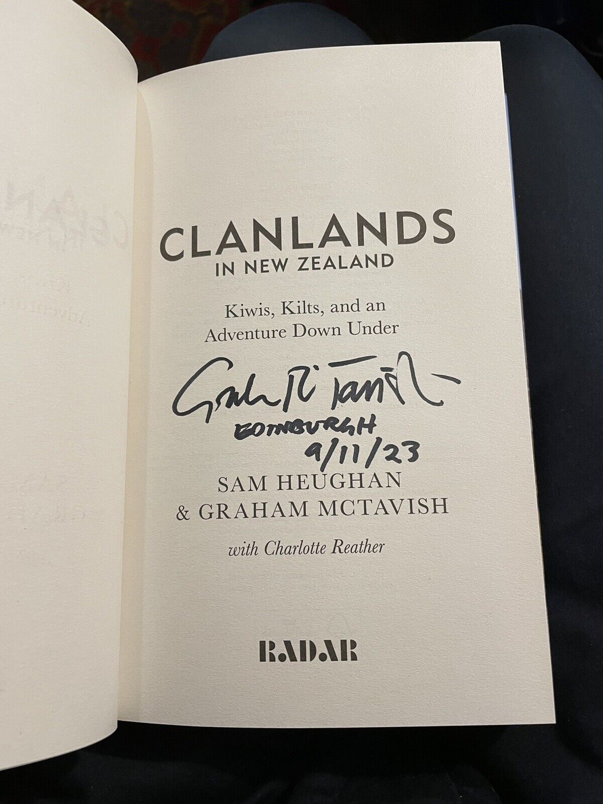 Clanlands In New Zealand DOUBLE SIGNED Sam Heughan & Graham McTavish 2023
