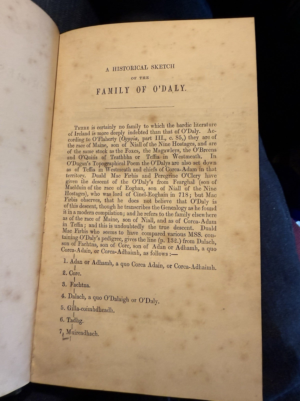 1852 The Tribes of Ireland : A Satire : Aenghus O'Daly : 16th Century Irish Poet