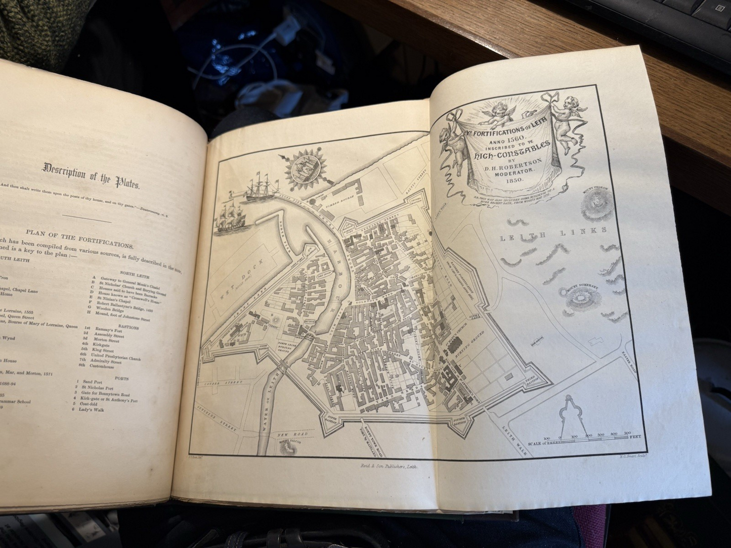 1851 Antiquities of Leith : Sculptured Stones of Leith : Edinburgh : Robertson