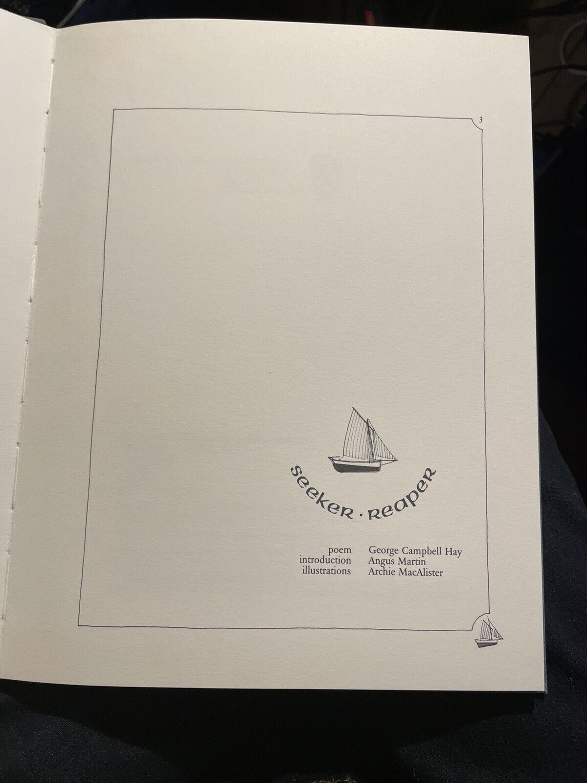 George Campbell Hay : Seeker, Reaper : Archie MacAlister : Saltire Society Ltd E