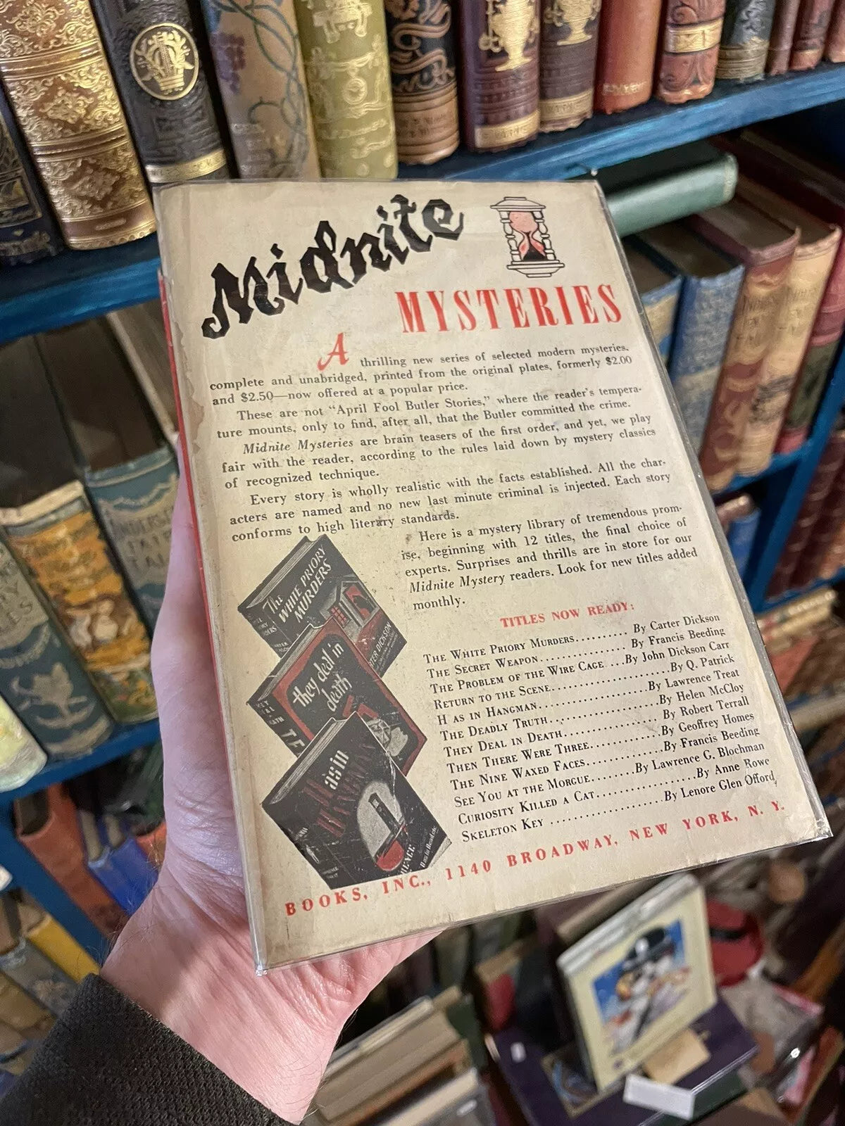 1944 Agatha Christie : The Seven Dials Mystery : 1st/1st US Ed : Original Jacket