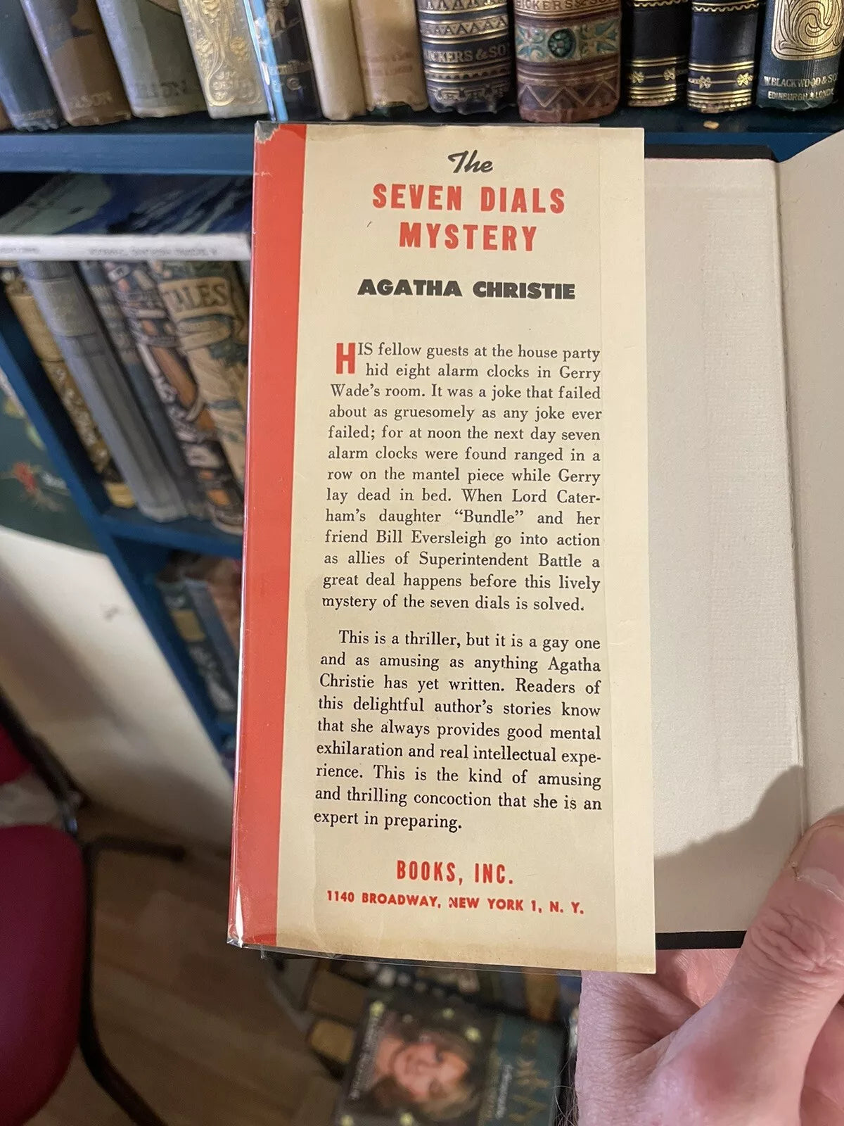 1944 Agatha Christie : The Seven Dials Mystery : 1st/1st US Ed : Original Jacket