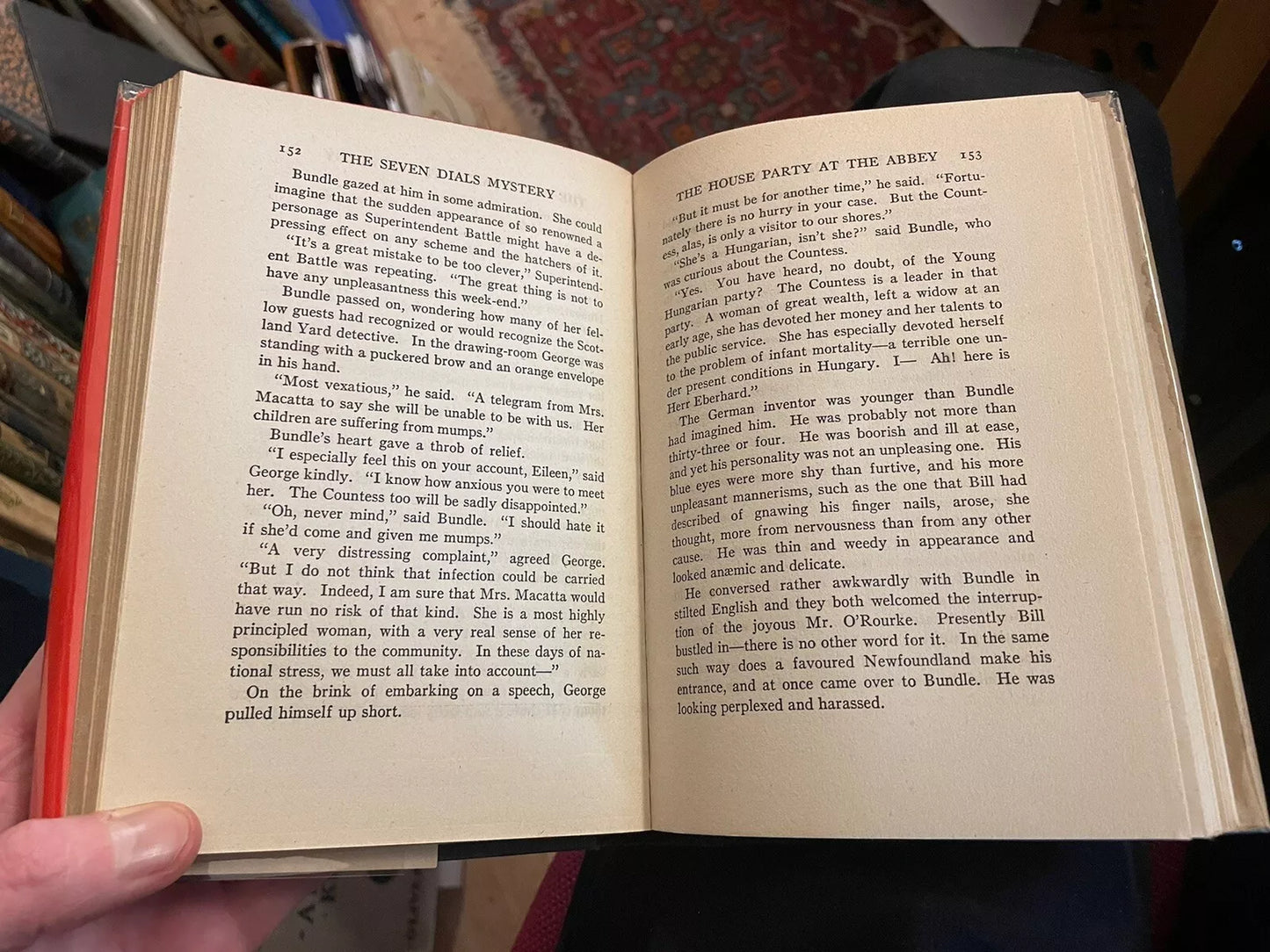 1944 Agatha Christie : The Seven Dials Mystery : 1st/1st US Ed : Original Jacket