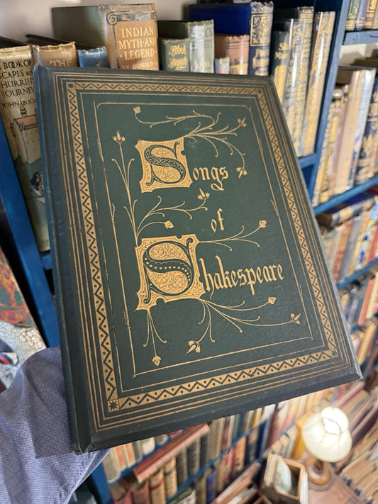 1865 Songs of Shakespeare : Illuminated by H C Hoskyns Abrahall : Beautiful Book
