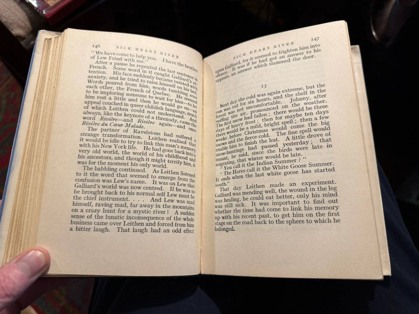 John Buchan : Sick Heart River : First Edition 1941 : Hardback in Dust Jacket