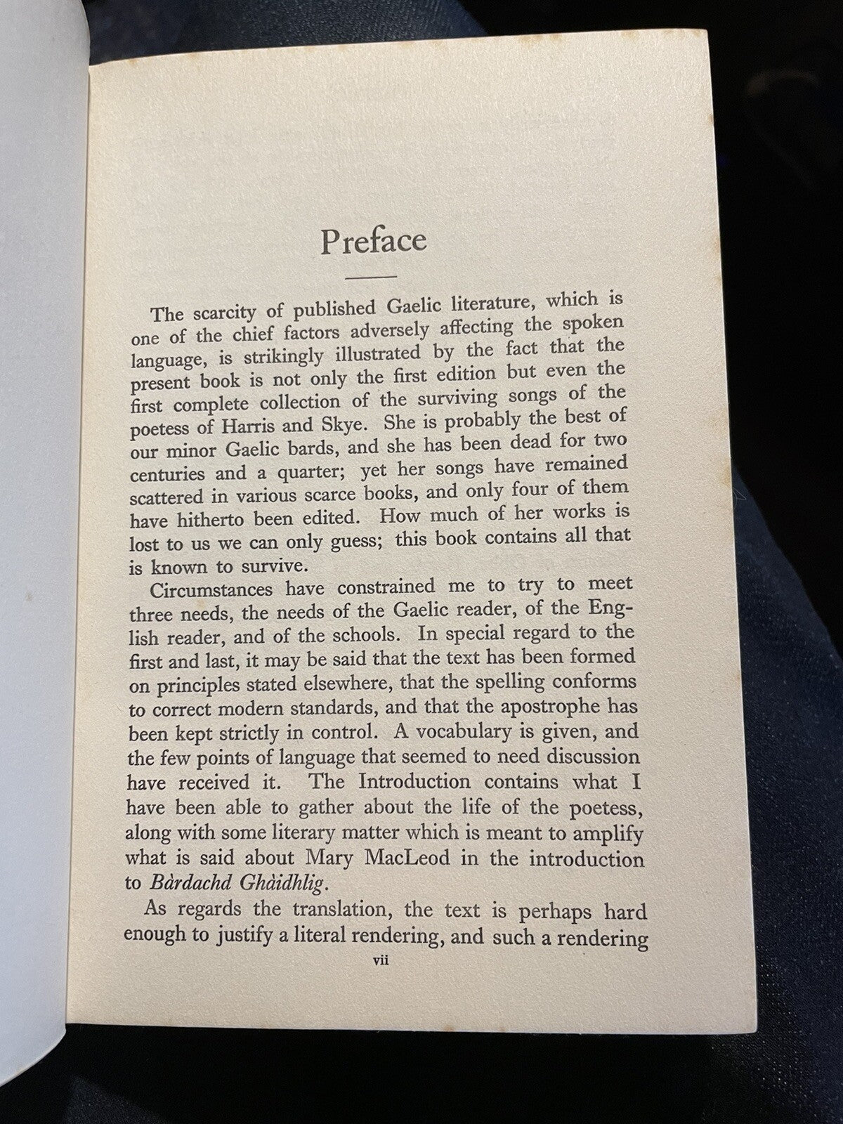 1934 Gaelic Songs of Mary Macleod : Poetess of Harris & Skye : Dust Jacket