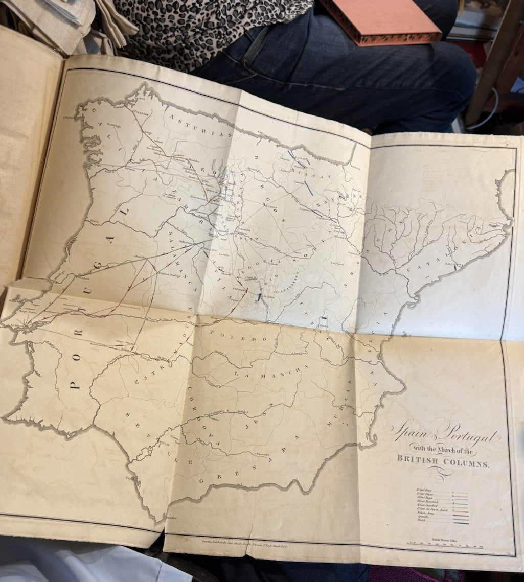 1809 Campaign of the British Army in Spain : J Moore : Peninsular War : Maps